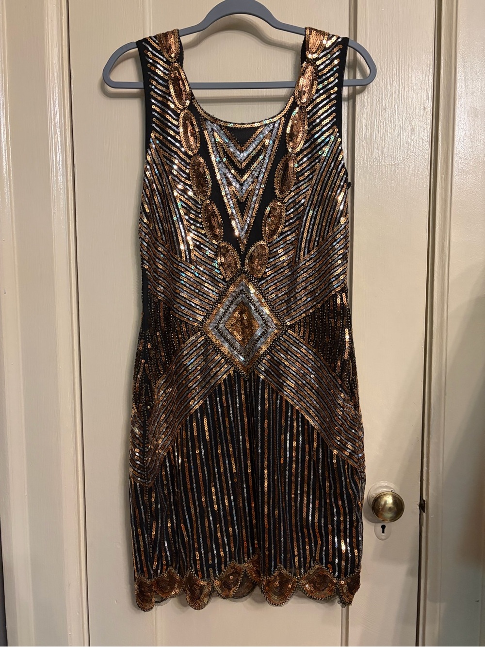 Vintage dress with sequins